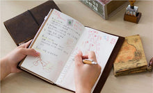 Stillettoo Brand presents Retro Traveler's Notebook Diary Journal  Handmade 100% leather, two sizes