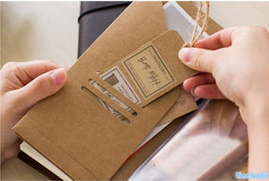 Stillettoo Brand presents Retro Traveler's Notebook Diary Journal  Handmade 100% leather, two sizes