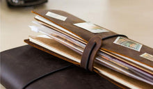Stillettoo Brand presents Retro Traveler's Notebook Diary Journal  Handmade 100% leather, two sizes