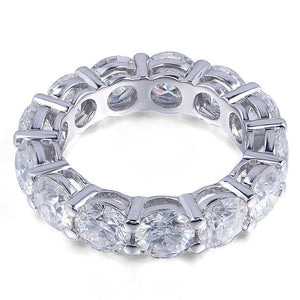 925 Sterling Silver Eternity ring 6mm 5A Zircon
