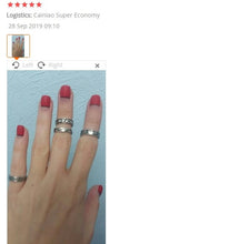 8Pcs/Set Adjustable Knuckle Foot Rings