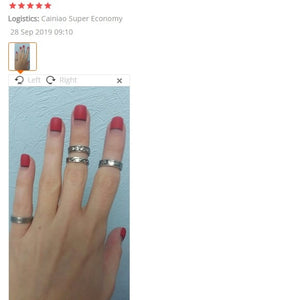 8Pcs/Set Adjustable Knuckle Foot Rings