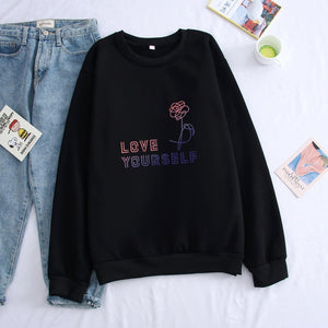 Sweatshirt Love yourself hoody sweatshirt