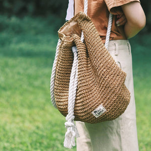 Summer Straw Bag Women Backpack