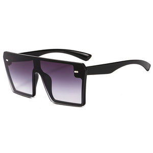 Square Oversized Sunglasses for Women Retro Big Frame UV400
