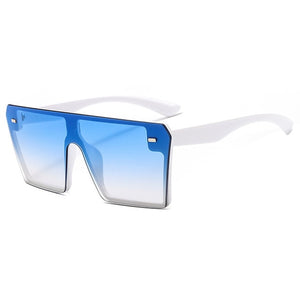 Square Oversized Sunglasses for Women Retro Big Frame UV400