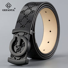 Genuine Leather Belt Smooth Buckle
