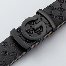 Genuine Leather Belt Smooth Buckle