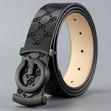 Genuine Leather Belt Smooth Buckle