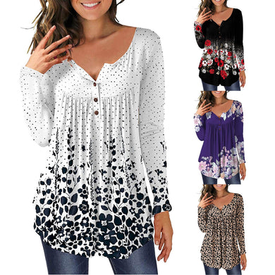 Floral Printed Tunic Shirt