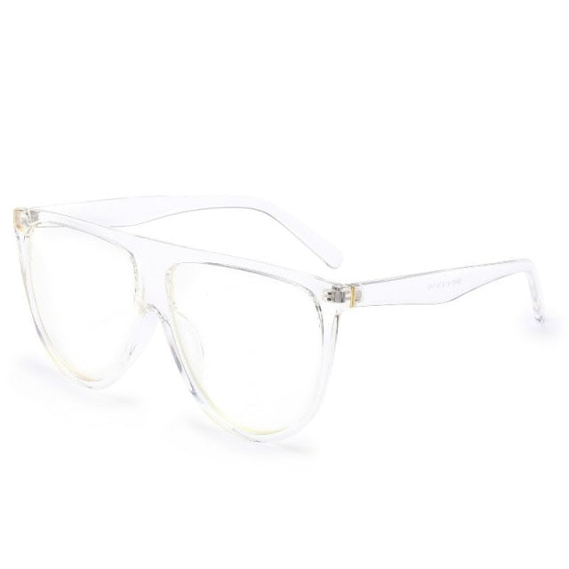 Flat Top Oversized Women Sunglasses UV400 Eyewear