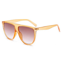 Flat Top Oversized Women Sunglasses UV400 Eyewear
