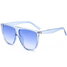 Flat Top Oversized Women Sunglasses UV400 Eyewear