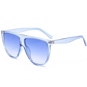 Flat Top Oversized Women Sunglasses UV400 Eyewear
