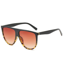 Flat Top Oversized Women Sunglasses UV400 Eyewear