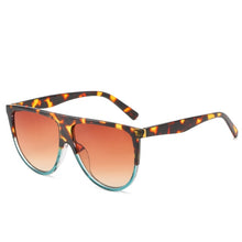 Flat Top Oversized Women Sunglasses UV400 Eyewear