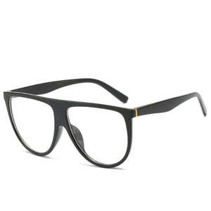 Flat Top Oversized Women Sunglasses UV400 Eyewear