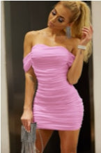 2021 Mesh Dress Off Shoulder Sexy Backless Night Club Party