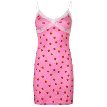 Strawberry Pattern Printed Women's Summer Streetwear Casual