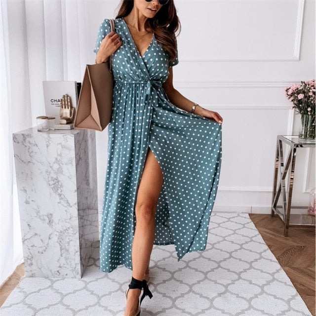 Women Dresses Summer 2021 Fashion Polka Dot