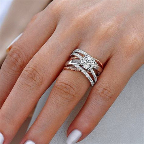 Luxury Crystal vintage ring