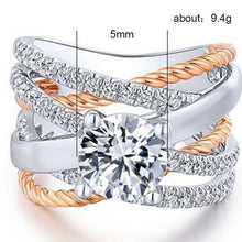 Luxury Crystal vintage ring