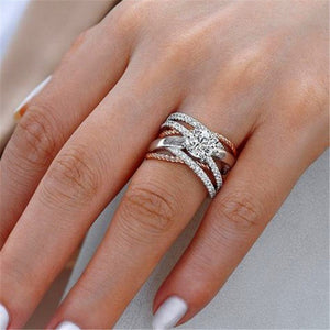 Luxury Crystal vintage ring