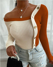 Women sexy Irregular Sweater, Long Sleeve Off Shoulder Knitwear