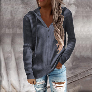 Winter Loose Knit Open Neck Long Sleeve Sweater