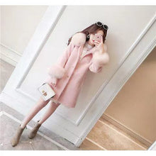 Fashion Winter New Hooded Sheep Sheared Fur Coat Wool  Imitation Fox Hair