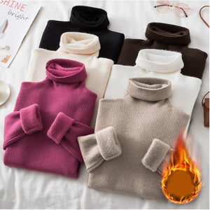 Winter Warm Women Pullover Sweater Fashion Thick Long Sleeve