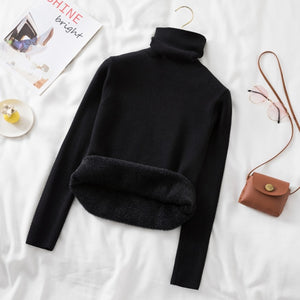 Winter Warm Women Pullover Sweater Fashion Thick Long Sleeve