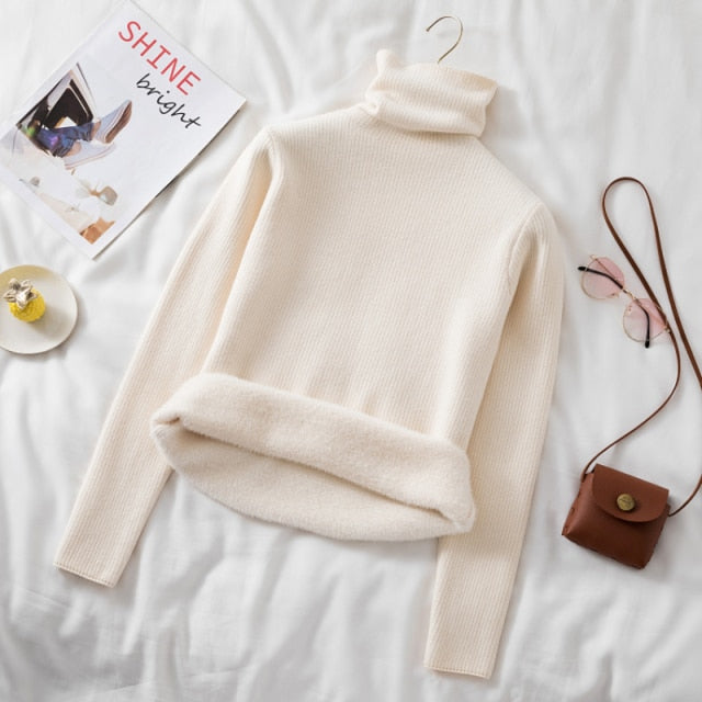 Winter Warm Women Pullover Sweater Fashion Thick Long Sleeve
