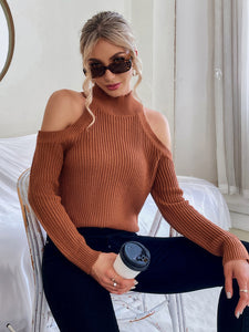 casual raglan collar women's sexy off-the-shoulder sweater