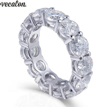 925 Sterling Silver Eternity ring 6mm 5A Zircon